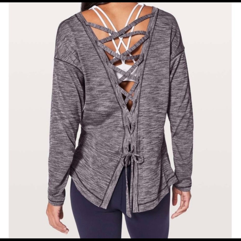 Lulu Laced With Intent LS Lace-Up Corset Open Back